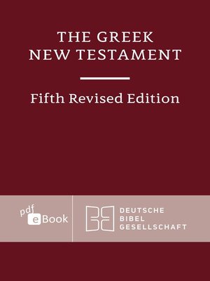 cover image of The Greek New Testament